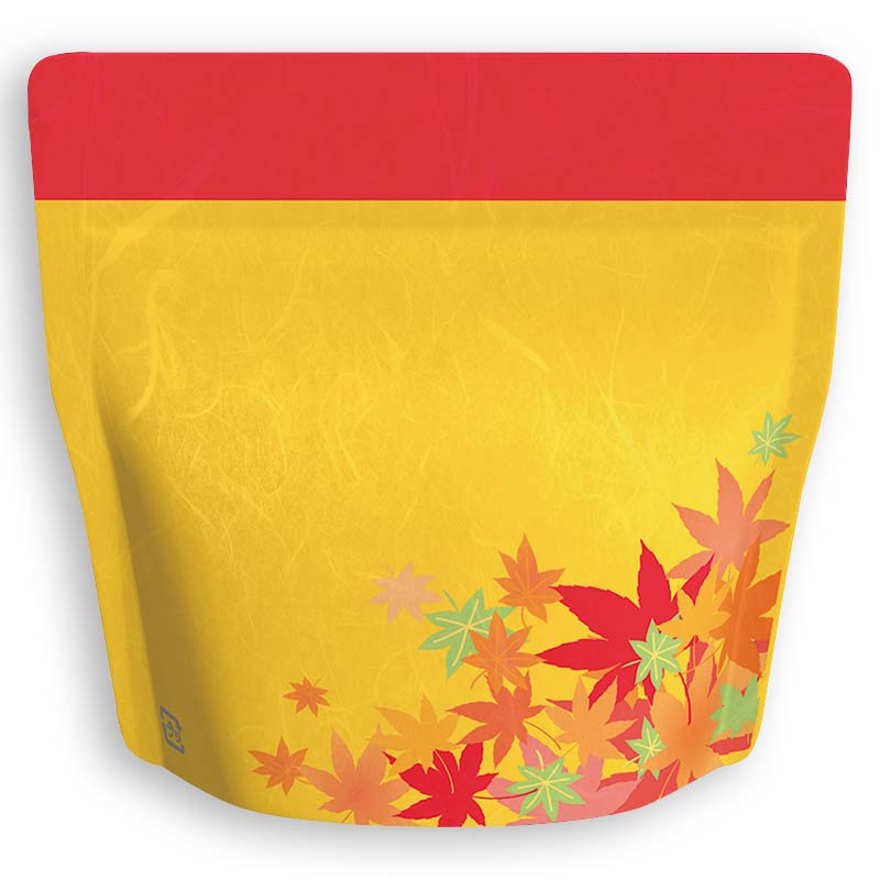 Yoshimura Pack 1373 Resealable Washi Paper Bag Red Leaves もみじ - Image 2