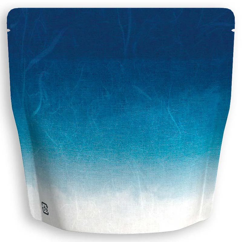 Yoshimura Pack 3721 Resealable Washi Paper Bag Blue & White 雲竜 - Image 2