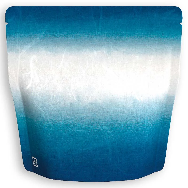 Yoshimura Pack 3722 Resealable Washi Paper Bag Blue Ocean Waves 雲竜 青海波 - Image 2